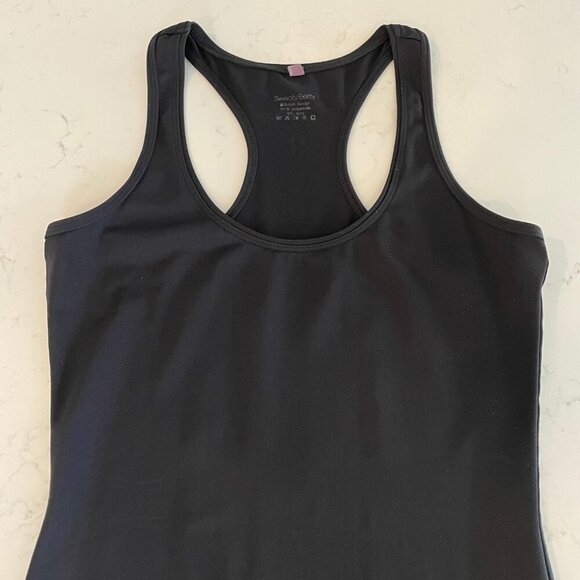 Sweaty Betty Seamless Lightweight Racerback Polyamide Lycra Top Black Sz XS - Picture 6 of 9